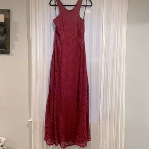 Red filly flair lace dress